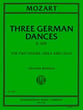 Three German Dances String Quartet cover